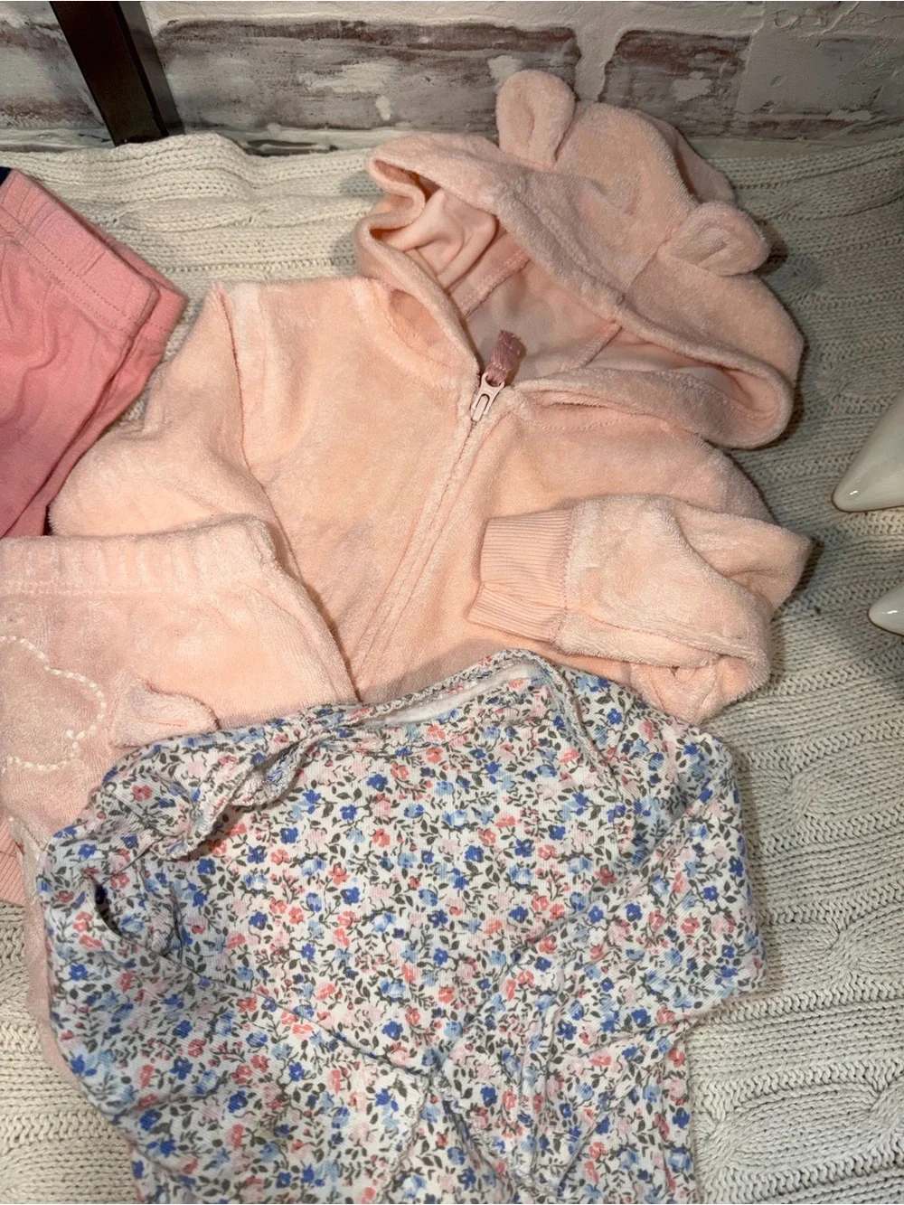 Carter's Baby Girls Navy Floral and Pastel Unicorn Matching Sets